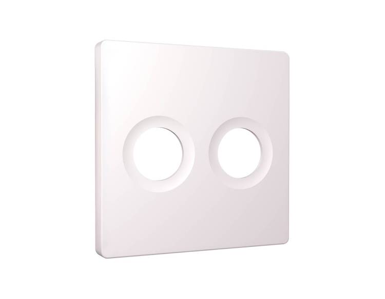 Лицевая панель для двойной TV розетки Ambrella Volt Alfa AP2133 жемчуг