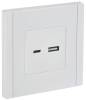 Розетка USB type A+C IEK Forte&Piano FP-U22-D31-K01 белый