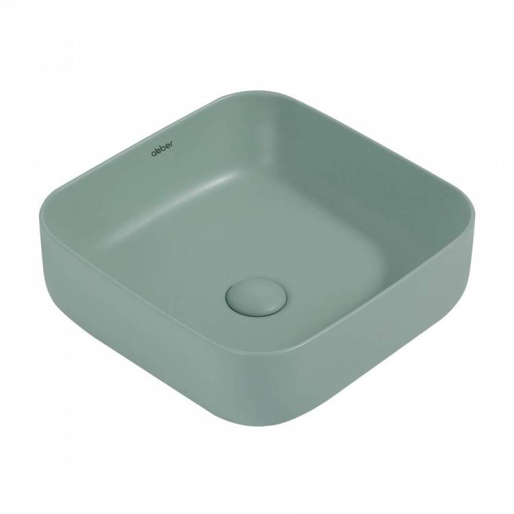 Раковина Abber Rechteck AC2211MCG 39 см, светло-зеленая матовая