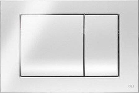 Кнопка смыва OLI Metal dual 656006 хром матовый, антивандальная