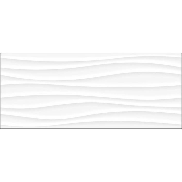 Керамическая плитка Global Tile White Planet 10100001346 03 Белый 25x60