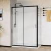 Душевой уголок Vincea City VSR-5CT9011CLB профиль хром, стекло прозрачное, 1100x900