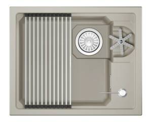 Мойка кухонная Granula Kitchen Space Rinzer 5505RU креман, 55x45