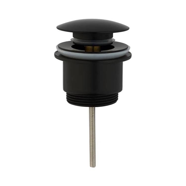 Донный клапан Gid Minucia G-58BL 76604K универсальный, черный глянцевый
