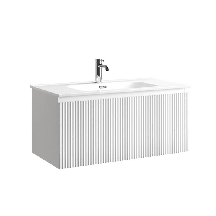 Тумба с раковиной Sancos Snob R 1.0 Bianco, 90x42.6