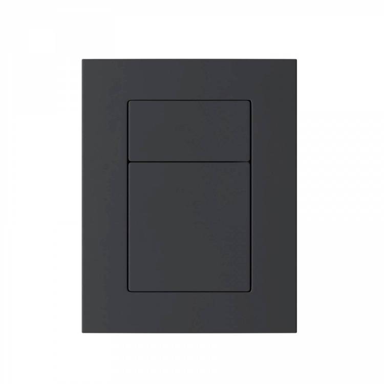 Кнопка смыва Wonzon & Woghand WW-IB256-MB пневматическая, черный матовый