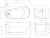 Акриловая ванна Abber AB9496-1.7 L 170x78 фото 4