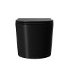 Унитаз подвесной Point Веста PN41701BM безободковый, сиденье микролифт, черный матовый фото 4