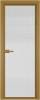 Межкомнатная дверь Profil Doors 1 AV цвет профиля Золото, стекло безопасное 6 мм мору осветленное 700x2000