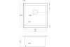 Мойка кухонная EMAR Quartz EMQ-1455.P Антрацит фото 2