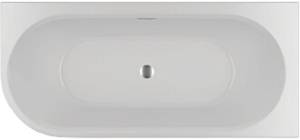 Акриловая ванна Riho Bathtubs B088009220 Desire corner links velvet - белый matt/ черный matt Riho Fall заполнение через перелив, хром Sparkle System 184x84x60