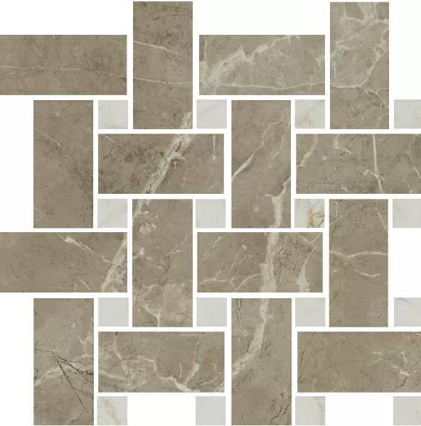 Мозаика Kerama Marazzi Серенада T038/SG6541 мозаичный бежевый тёмный лаппатированный 32x32