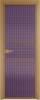 Межкомнатная дверь Profil Doors 2 AX цвет профиля Золото, стекло безопасное 6 мм мору фиолетовое 600x2000