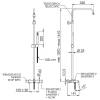 Душевая система Remer Elegance EQ34A7MMSSOF хром, с изливом, с термостатом фото 2