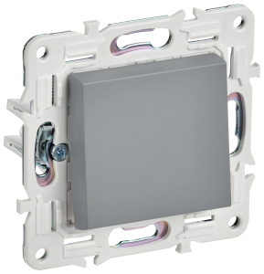 Выключатель 1-клавишный IEK Skandy SK-V10-0-10-K03 серый