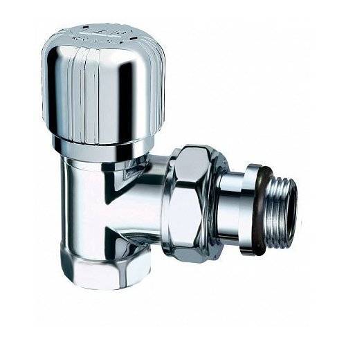 Вентиль FAR термостатный угловой LadyFAR, 1/2 ВР (серебрянное покрытие ), EPDM