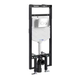 Система инсталляции для унитазов Wasserkraft Dinkel 58TLT.010.ME.CH01 клавиша хром