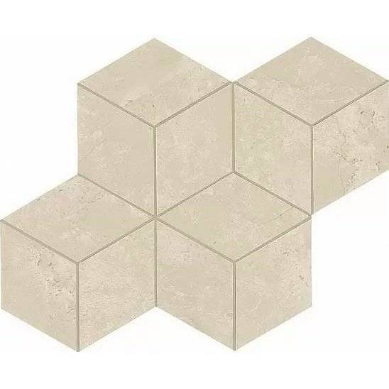 Мозаика Atlas Concorde Marvel Stone AS2H Cream Prestige Mosaico Esag. Lapp 30x35