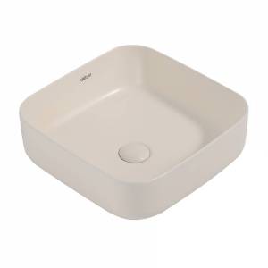 Раковина Abber Rechteck AC2211MBE 39 см, светло-бежевая матовая