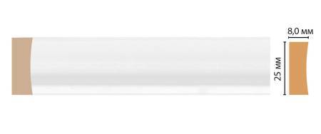 Молдинг DECOMASTER D046-114 240x0.8x2.5