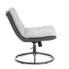 Кресло Tetchair Oslo 25480 VT shape silver, графит велюр, букле, экокожа фото 2