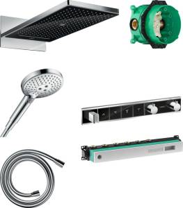 Душевой комплект Hansgrohe Rainmaker Select 580 (3 jet) 24001600 + 26530000 + 28272000 + 15357600