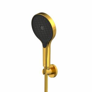 Душевой гарнитур WHITECROSS SET50TOPGLB точечный, Золото брашированное