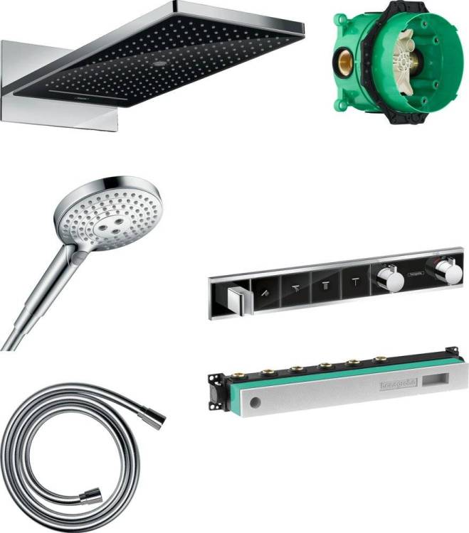 Душевой комплект Hansgrohe Rainmaker Select 580 (3 jet) 24001600 + 26530000 + 28272000 + 15357600