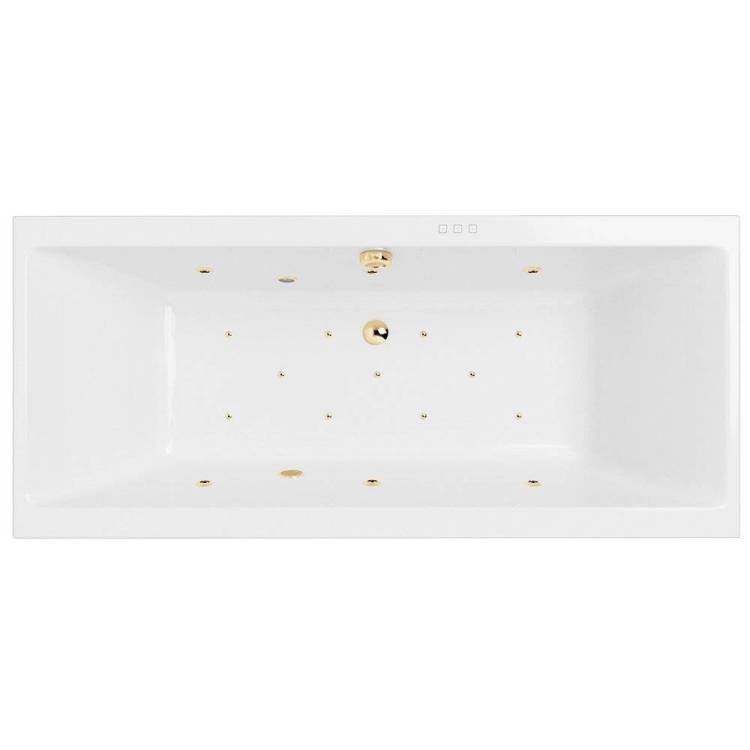 Акриловая ванна Excellent Pryzmat Slim 160x75 "RELAX" (золото)