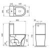 Чаша для унитаза-компакта BelBagno Sfera-R BB2141CPR/SC с сиденьем дюропласт soft close фото 4