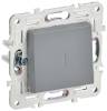 Выключатель 1-клавишный проходной IEK Skandy SK-V12-1-10-K03 серый