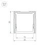 Профиль с рассеивателем Arlight SL-Slim20-H20-2000 Anod+Opal 036836 фото 2