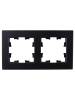 Рамка 2-постовая IEK Brite BR-M22-G-31-K02 черный матовый фото 3