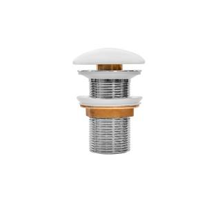Донный клапан Iddis Optima Home OPHWM00i88 для раковины, без перелива, белый матовый