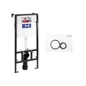 Система инсталляции для унитазов Bettoserb Sava Fix Slim SET40006458 клавиша белый глянец, хром матовый