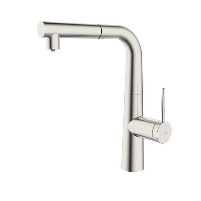 Смеситель для кухни Iddis Pure PURBNPFi05 с фильтром и выдвижным изливом, сатин