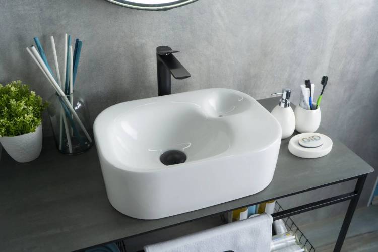 Раковина Gid Creativo N9266 51173 белая, 47x34x15