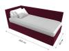Кровать Лига Диванов Лига-039 122069L красный левая 90x200 фото 9