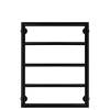 Полотенцесушитель электрический Secado Парма 4673739247884 2 60x50, R, черный матовый