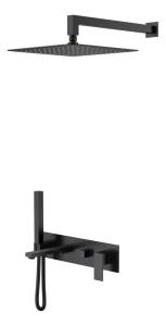 Душевой комплект Boheme Qubic 474-B Matt Black