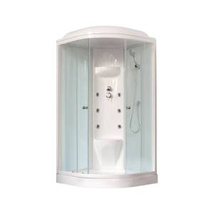 Душевая кабина Royal Bath RB 90HK7-WT с низким поддоном, с сиденьем