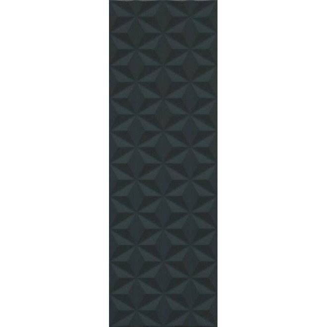 Керамическая плитка Kerama Marazzi Диагональ 12121R Черный Структура Обрезной 25x75