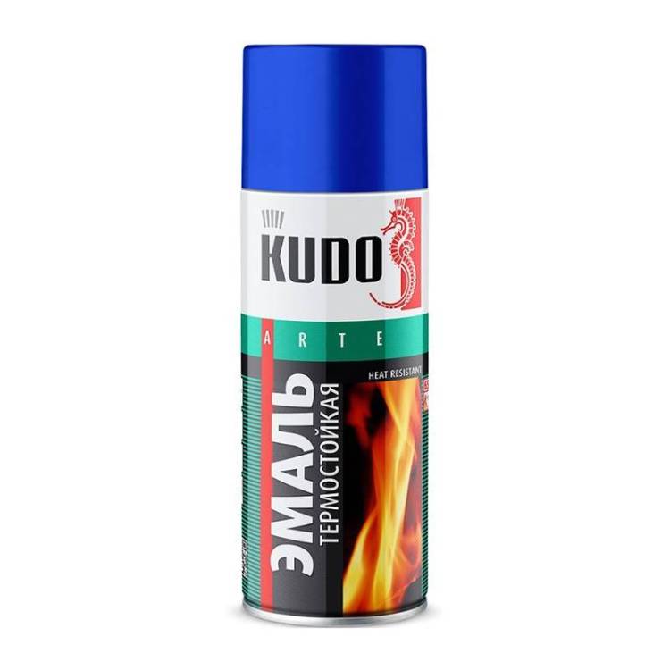 Эмаль термостойкая KUDO Kudo KU-5004 синяя 0.52 л