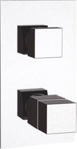 Термостатический смеситель Remer Q-Elegance QT92 для ванны с душем, С ВНУТРЕННЕЙ ЧАСТЬЮ