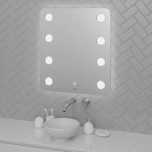 Зеркало Grossman NEON 600x800x45 LED с сенсорным выключателем и гравировкой
