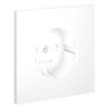 Лицевая панель для розетки с заземлением Voltum S70 VLS000602 белый