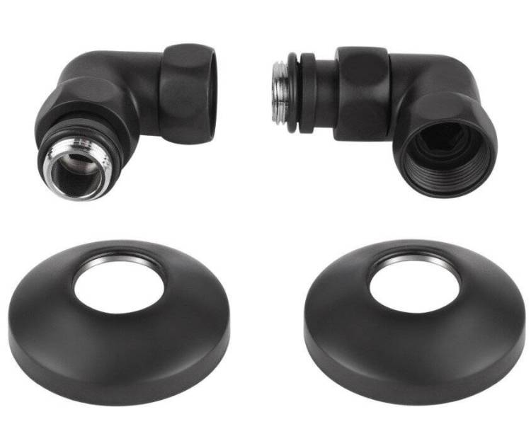 Комплект подключения Secado 4673739246245 3/4"x1/2", черный матовый