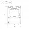 Профиль Arlight S2-Line-5470-2500 Seamless Anod 029440 фото 3