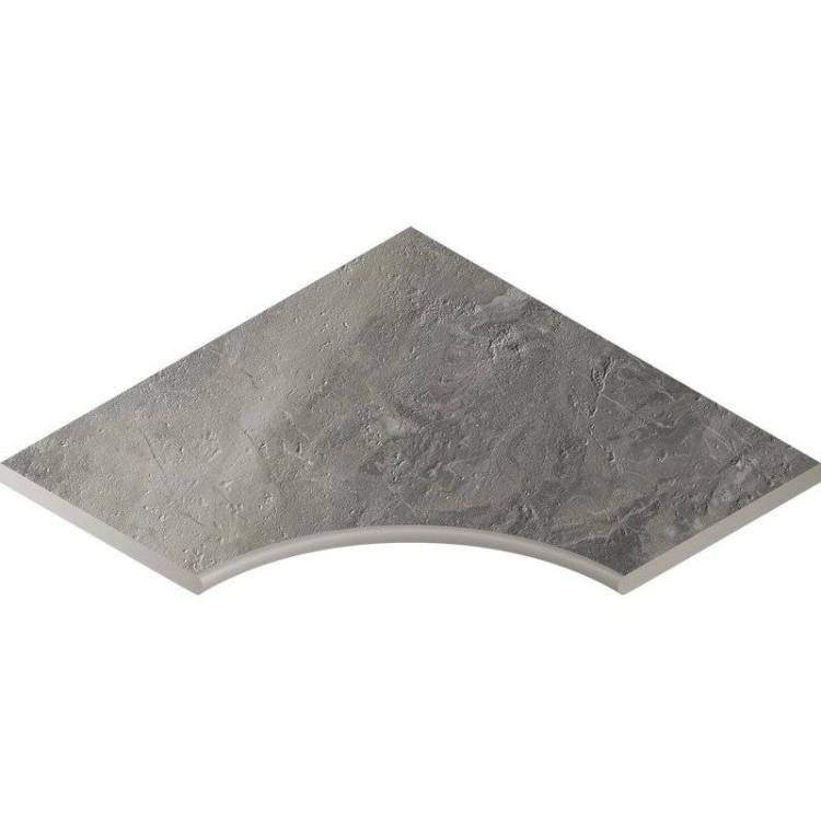 Бордюр Italon Шарм Делюкс X2 620090000713 Бортик Гриджио Оробико Угловой Закругленный 60x60