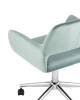 Кресло компьютерное Stool Group Ross ROSS CHROME VELVET Olive 61 велюр, серо-зеленый фото 6